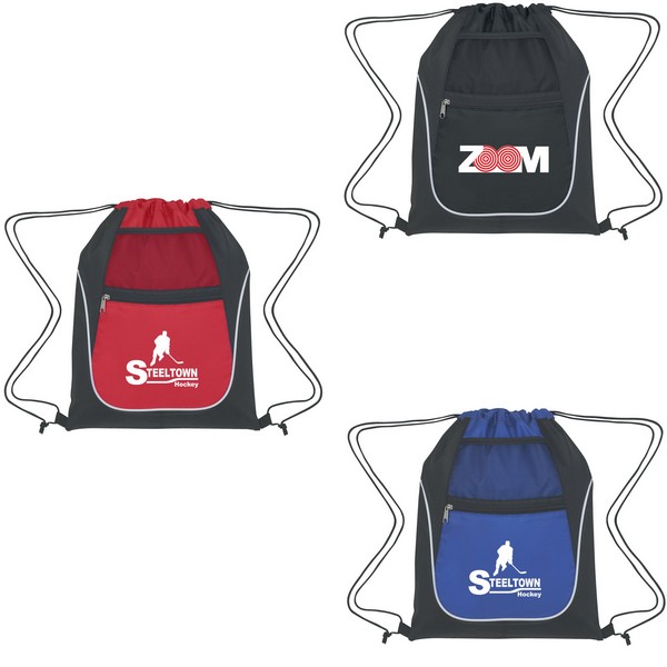 JH3053 Drawstring Sports Pack With Dual Pockets...